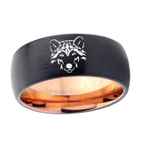 10mm-Wolf-Dome-Tungsten-Rose-Gold-Custom-Ring-for-Men