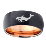 10mm-Keller-Whale-Dome-Tungsten-Rose-Gold-Custom-Ring-for-Men