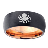 10mm-Octopus-Dome-Tungsten-Rose-Gold-Custom-Ring-for-Men