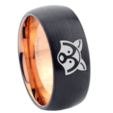 10mm-Raccoon-Animal-Dome-Tungsten-Rose-Gold-Custom-Ring-for-Men