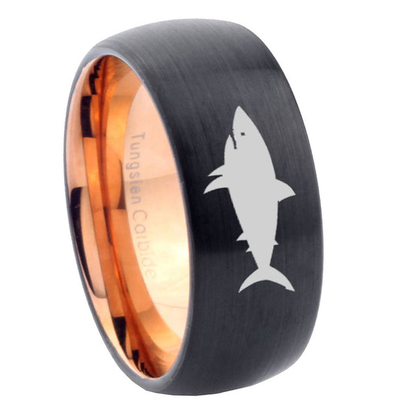 8mm-Shark-Dome-Tungsten-Carbide-Rose-Gold-Anniversary-Ring