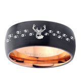 10mm-Deer-Antler-Dome-Tungsten-Rose-Gold-Custom-Ring-for-Men