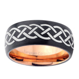 8mm-Celtic-Knot-Dome-Tungsten-Carbide-Rose-Gold-Anniversary-Ring