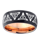 10mm-Celtic-Knot-Dome-Tungsten-Rose-Gold-Custom-Ring-for-Men