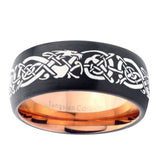 8mm-Celtic-Dragon-Dome-Tungsten-Carbide-Rose-Gold-Anniversary-Ring