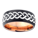 10mm-Laser-Celtic-Knot-Dome-Tungsten-Rose-Gold-Custom-Ring-for-Men