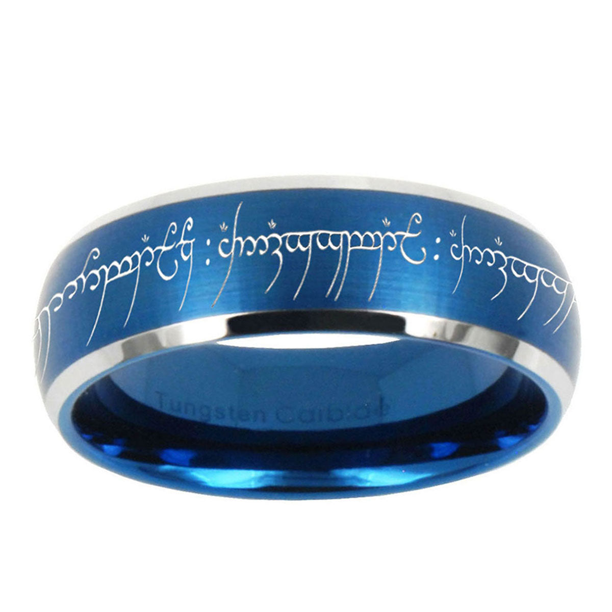 5MMLord Of The Rings Dome Matte Blue Carbon Fiber Rings