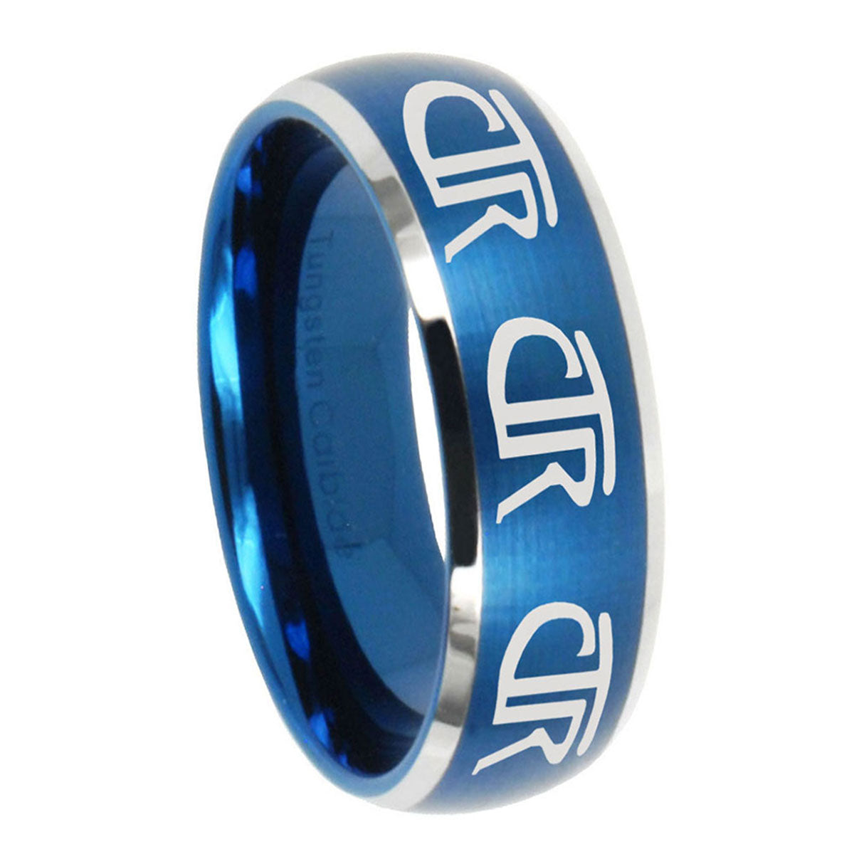 Anchor Tungsten Carbide Wedding Set Rings