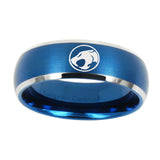8mm-Thundercat-Dome-Brushed-Blue-2-Tone-Tungsten-Wedding-Engraving-Ring