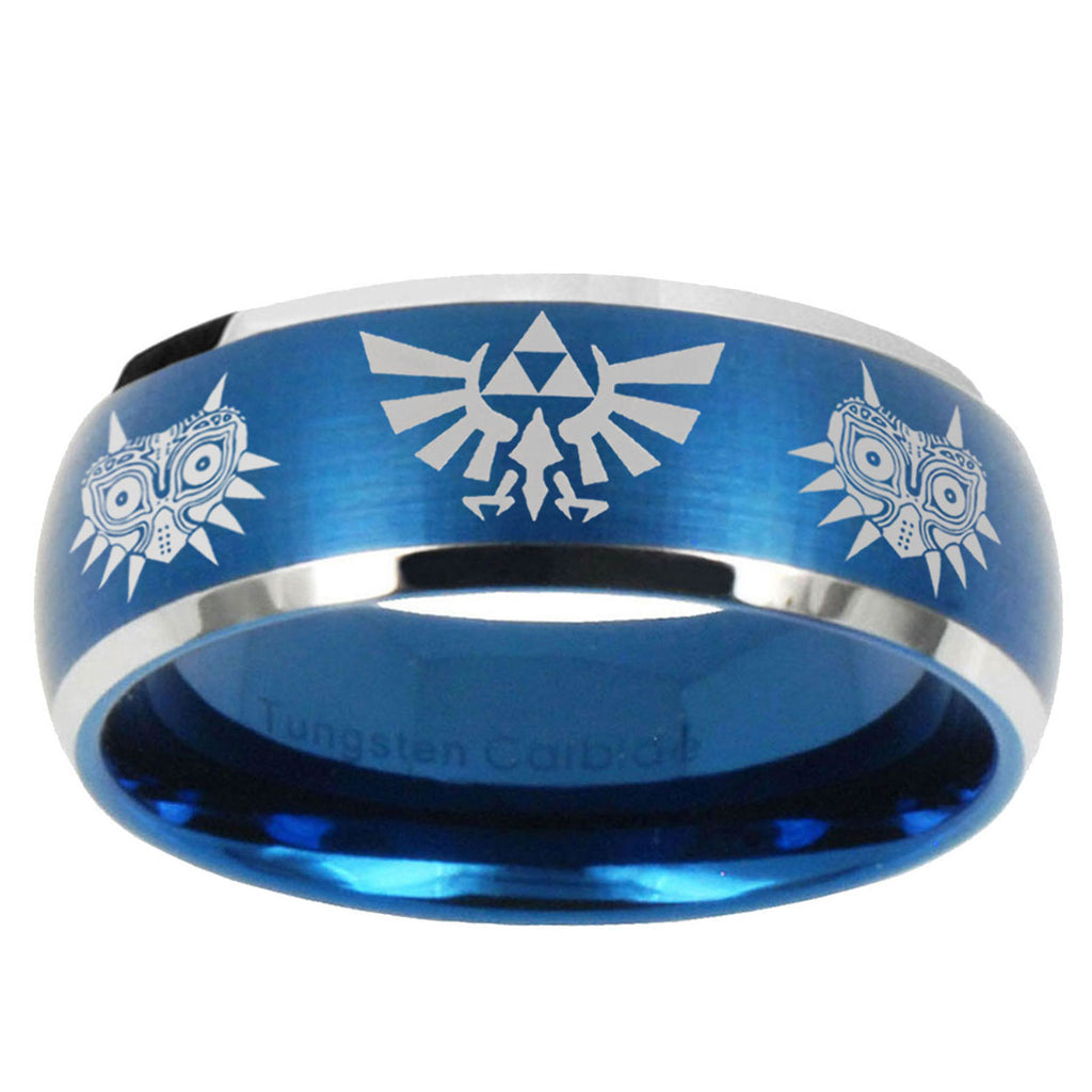 5MMZelda Majora's Mask Dome Matte Blue Carbon Fiber Rings