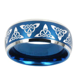 10mm-Celtic-Knot-Dome-Brushed-Blue-2-Tone-Tungsten-Mens-Wedding-Band