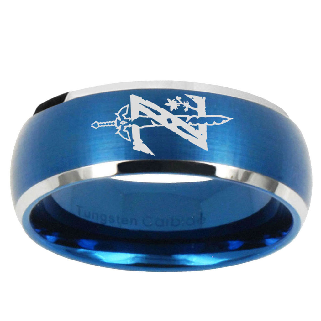 5MMZelda Breath Of The Wild Dome Matte Blue Carbon Fiber Rings