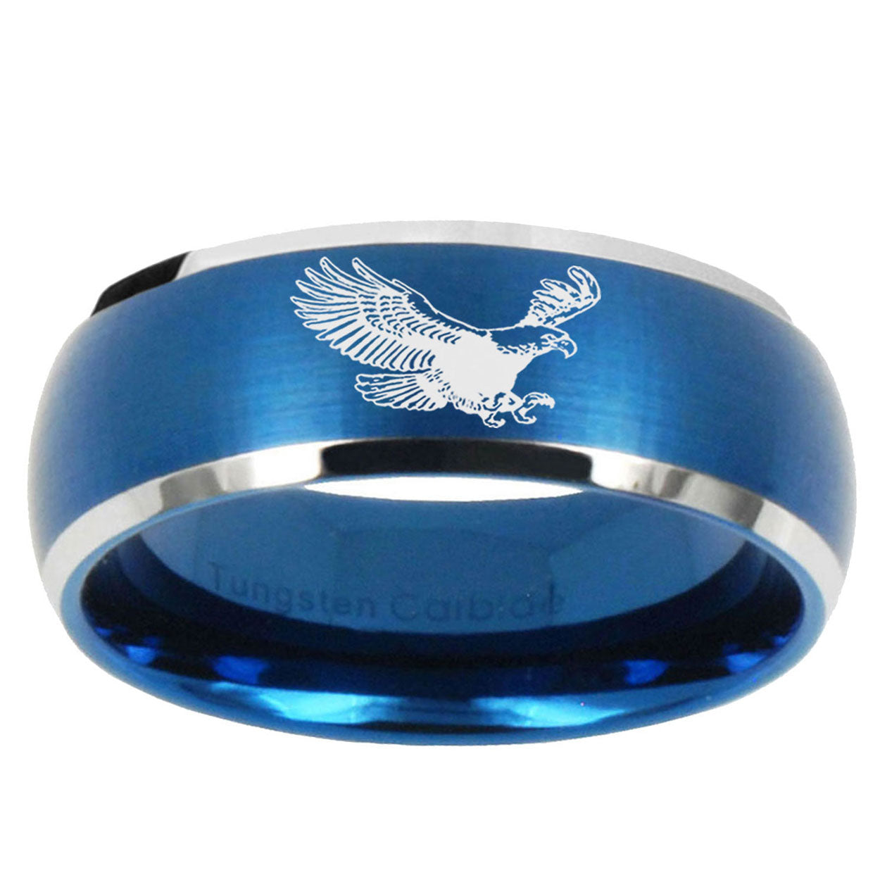 5MMFlying American Eagle Dome Matte Blue Carbon Fiber Rings