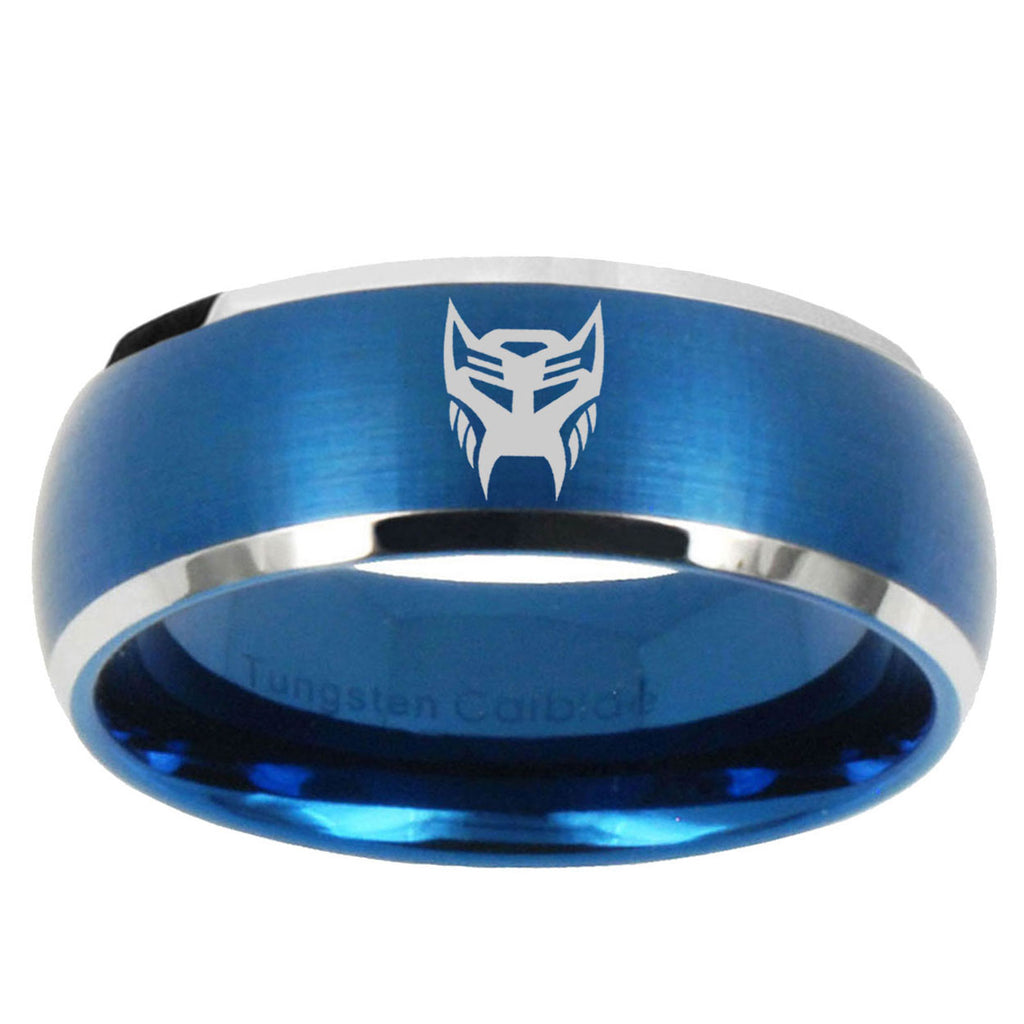 5MMTransformers Insignias Dome Matte Blue Carbon Fiber Rings