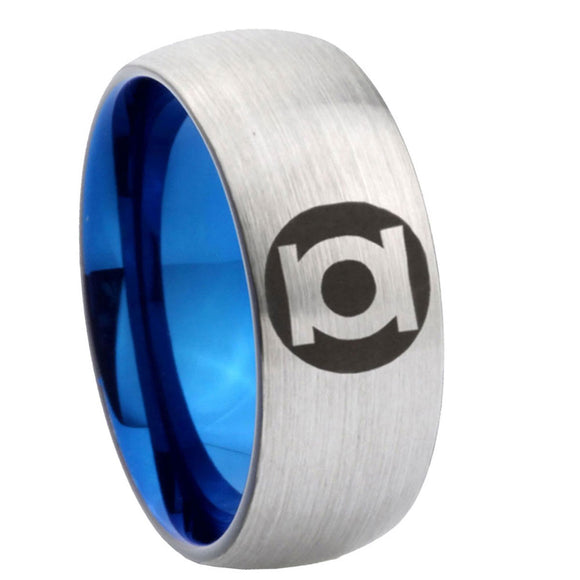 8mm Green Lantern Dome Blue Silver Tungsten Price