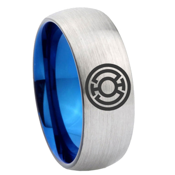 8mm Blue Lantern Dome Blue Silver Tungsten Price