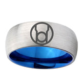 6, 8mm Red Lantern Dome Blue Silver Manly Rings