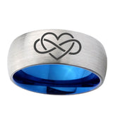8mm-Infinity-Love-Dome-Tungsten-Carbide-Silver-Blue-Wedding-Band-Mens