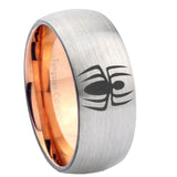 8mm-Spiderman-Dome-Tungsten-Carbide-Rose-Gold-Anniversary-Ring