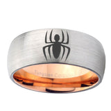 8mm-Spiderman-Dome-Tungsten-Carbide-Rose-Gold-Anniversary-Ring