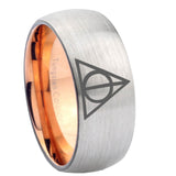 8mm-Deathly-Hallows-Dome-Tungsten-Carbide-Rose-Gold-Anniversary-Ring