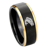 8mm-Fishing-Gold-Step-Edges-Tungsten-Carbide-Mens-Wedding-Ring