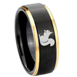 8mm-Squirrel-Gold-Step-Edges-Tungsten-Carbide-Mens-Wedding-Ring