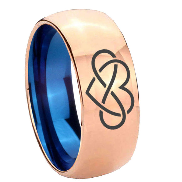 8mm-Infinity-Love-Dome-Rose-Gold-Blue-Tungsten-Carbide-Wedding-Ring