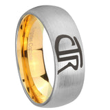 8mm-CTR-Dome-Silver-Gold-Tungsten-Carbide-Anniversary-Ring