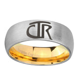 8mm-CTR-Dome-Silver-Gold-Tungsten-Carbide-Anniversary-Ring