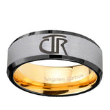 8mm-CTR-Beveled-Tungsten-Carbide-Silver-Gold-Mens-Engagement-Ring
