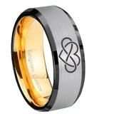 8mm-Infinity-Love-Beveled-Tungsten-Carbide-Silver-Gold-Mens-Engagement-Ring
