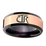 8mm-CTR-Beveled-Tungsten-Carbide-Rose-Gold-Black-Mens-Weddingt-Ring