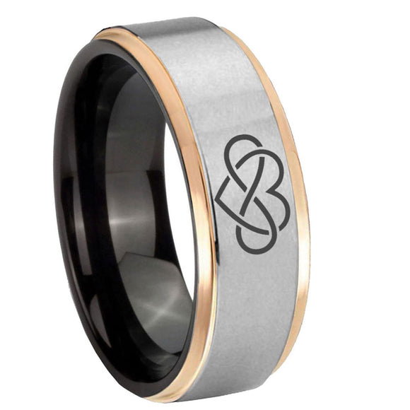 8mm-Infinity-Love-Gray-Rose-Gold-Step-Edges-Tungsten-Carbide-Mens-Ring