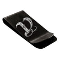 Stainless-Steel-Money-Clip-for-Men,-Royal-Font-Initial-V,-Monogram-Wallet-Cash-Card-Holder