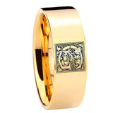 8mm-Pipe-Cut-Gold-Tungsten-Floral-Initial-Letter-G,-Monogram-Ring