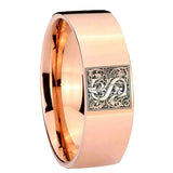 8mm-Pipe-Cut-Rose-Gold-Tungsten-Floral-Initial-Letter-S,-Monogram-Wedding-Ring