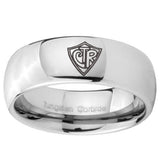 10mm CTR Mirror Dome Tungsten Carbide Men's Engagement Band