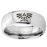 8mm Zelda Skyward Sword Mirror Dome Tungsten Carbide Personalized Ring