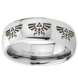 10mm Multiple Zelda Skyward Sword Mirror Dome Tungsten Carbide Engagement Ring