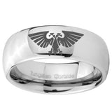 10mm Aquila Mirror Dome Tungsten Carbide Mens Promise Ring