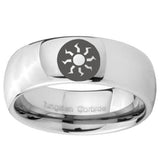 10mm Magic The Gathering Mirror Dome Tungsten Carbide Anniversary Ring