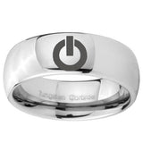 10mm Power Mirror Dome Tungsten Carbide Custom Ring for Men
