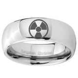 8mm Radiation Mirror Dome Tungsten Carbide Custom Ring for Men