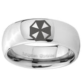 8mm Resident Evil Mirror Dome Tungsten Carbide Engagement Ring