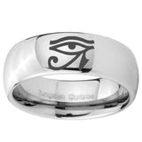 10mm Seeing Eye Mirror Dome Tungsten Carbide Custom Mens Ring