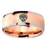 8mm Offspring Dome Rose Gold Tungsten Carbide Men's Wedding Band